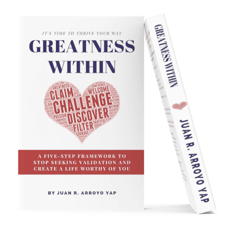 Greatness Within Book mockup front and spine