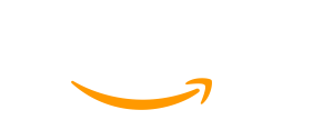 Amazon logo in white