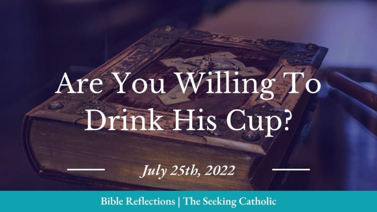 Are You Willing to Drink His Cup?